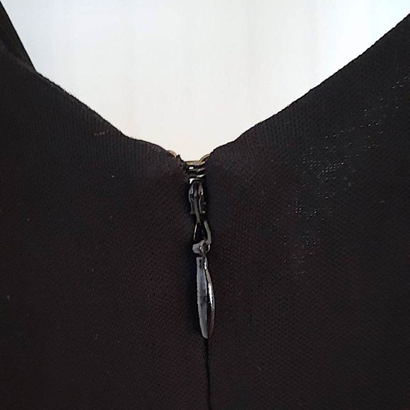 NINE WEST Vintage Black Evening Dress size 6 - Picture 4 of 8